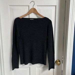 Charcoal grey j crew sweater